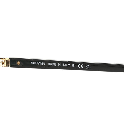 Miu Miu Acetate Oval Regard Sunglasses SMU04Z Black 5 of 8