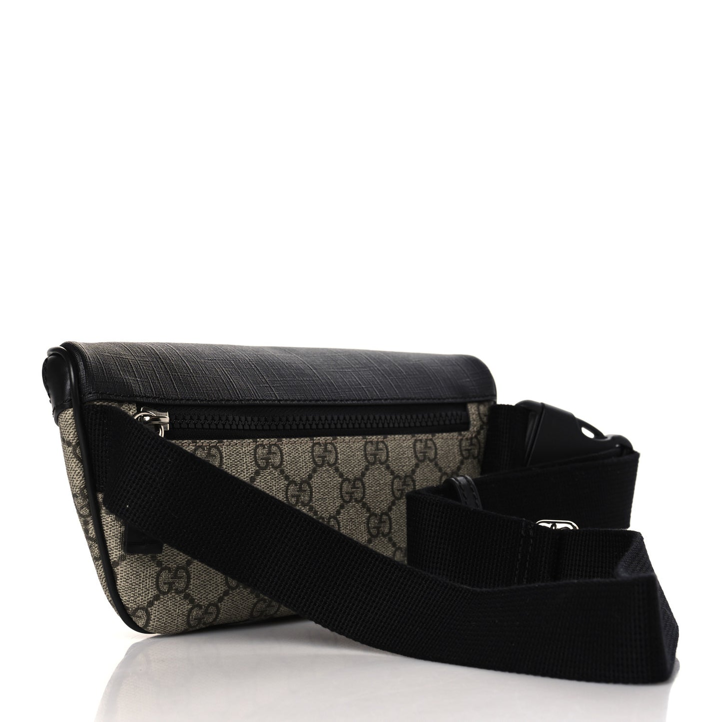 GG Supreme Monogram Belt Bag Black