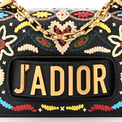 Christian Dior Calfskin Stitched Mini J'Adior Chain Flap Bag Black Multicolor 8 of 10