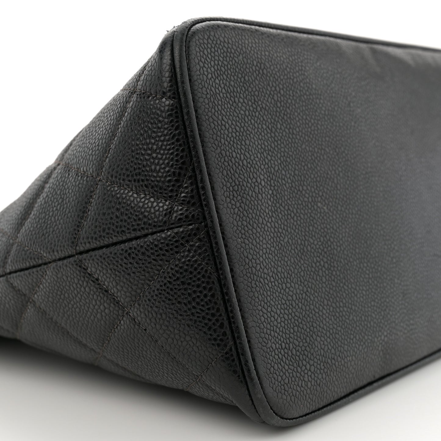 Caviar Quilted Medallion Tote Black