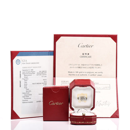 Cartier 18K White Gold Diamond Date With Ring 48 4.5 7 of 7