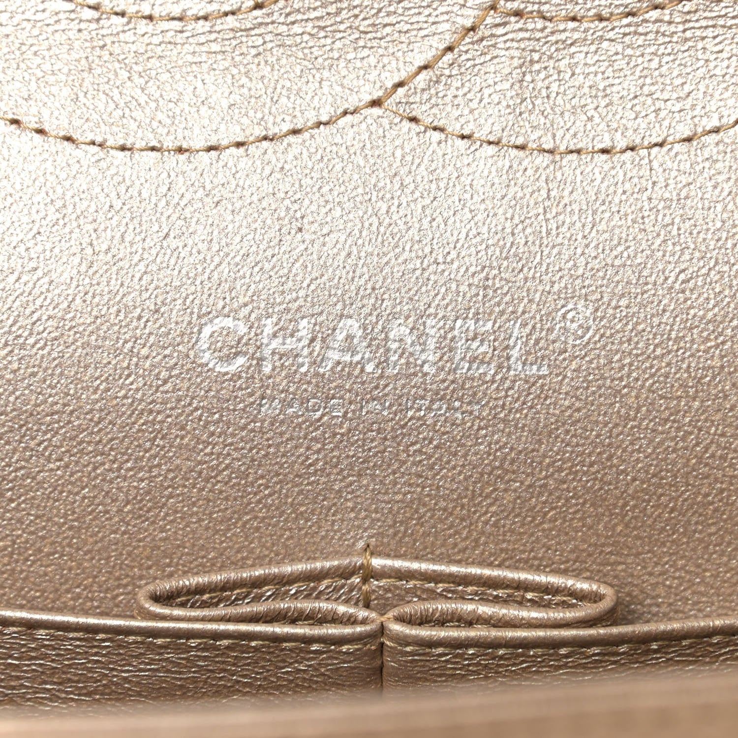 Chanel Metallic Lambskin Quilted Jumbo Double Flap Gold 5 of 17