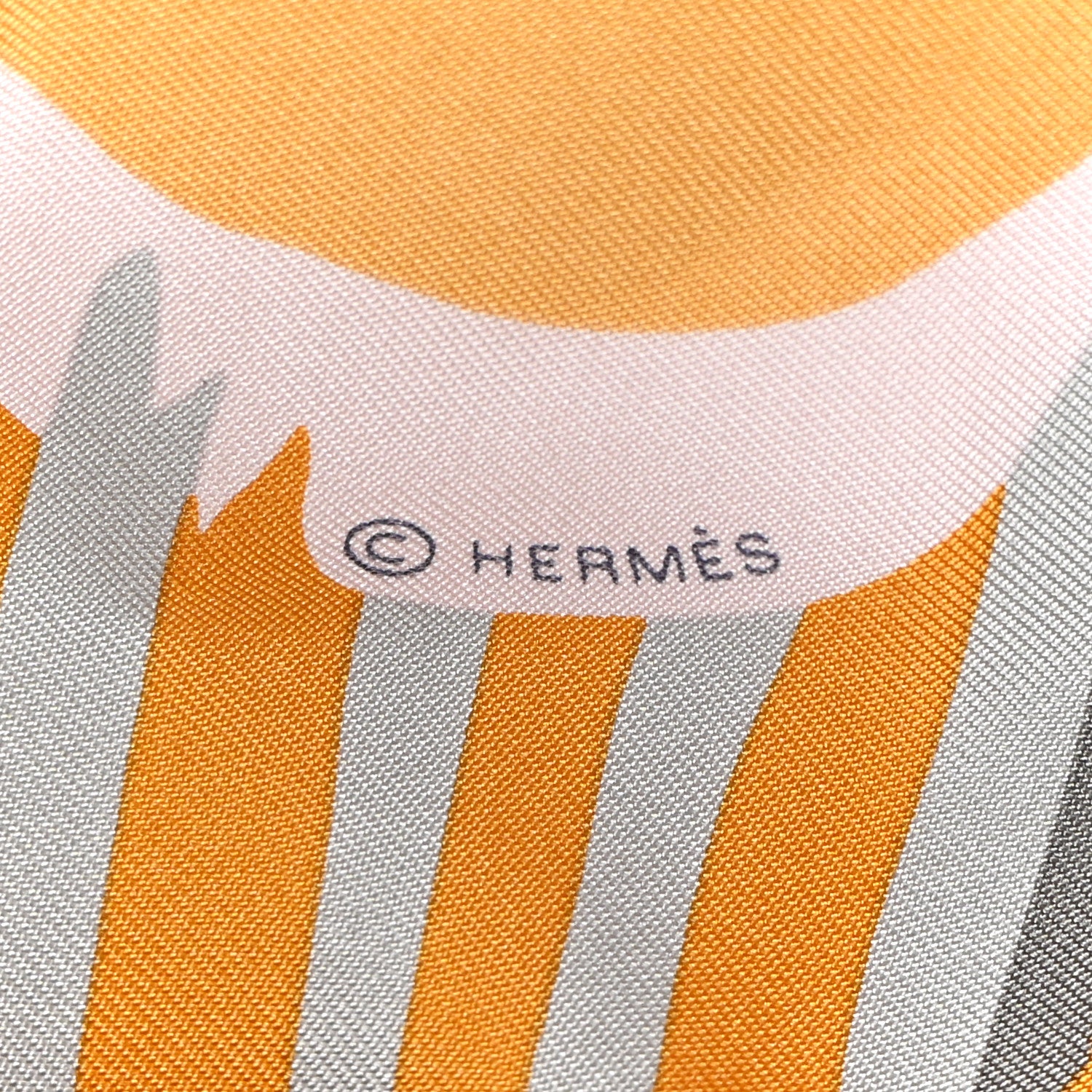 Hermes Silk Charmes Des Plages Normandes Scarf 90 White Bleu Glacier 2 of 3