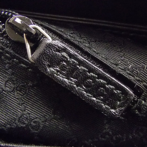 Gucci Leather Double Pocket Tote Black 9 of 9