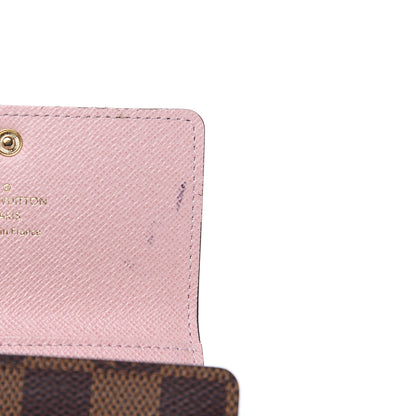 Louis Vuitton Damier Ebene Multicles 6 Key Holder Rose Ballerine 9 of 10