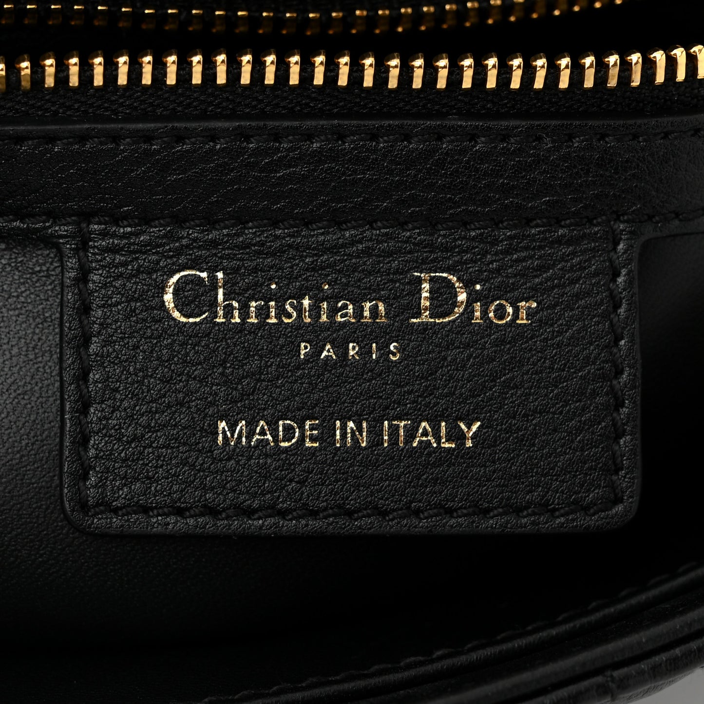 Calfskin Cannage Small Caro Bag Black