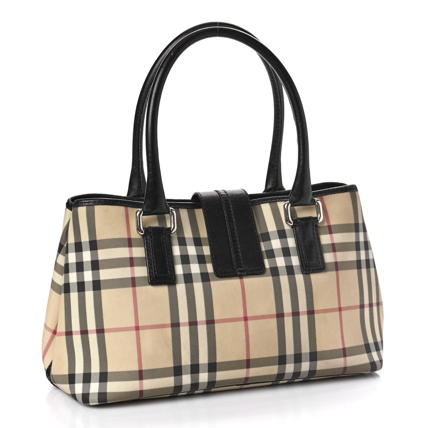 Burberry House Check Buckle Tote Black 2 of 12