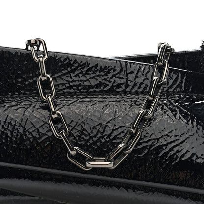 Christian Louboutin Patent Vog Small Loubitwist Clutch Black 7 of 9