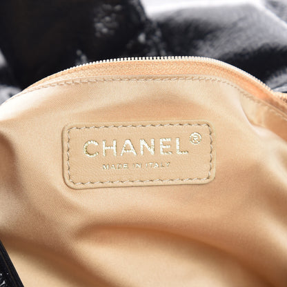 Chanel Vinyl Rodeo Accordion Flap Bag Black 6 of 7