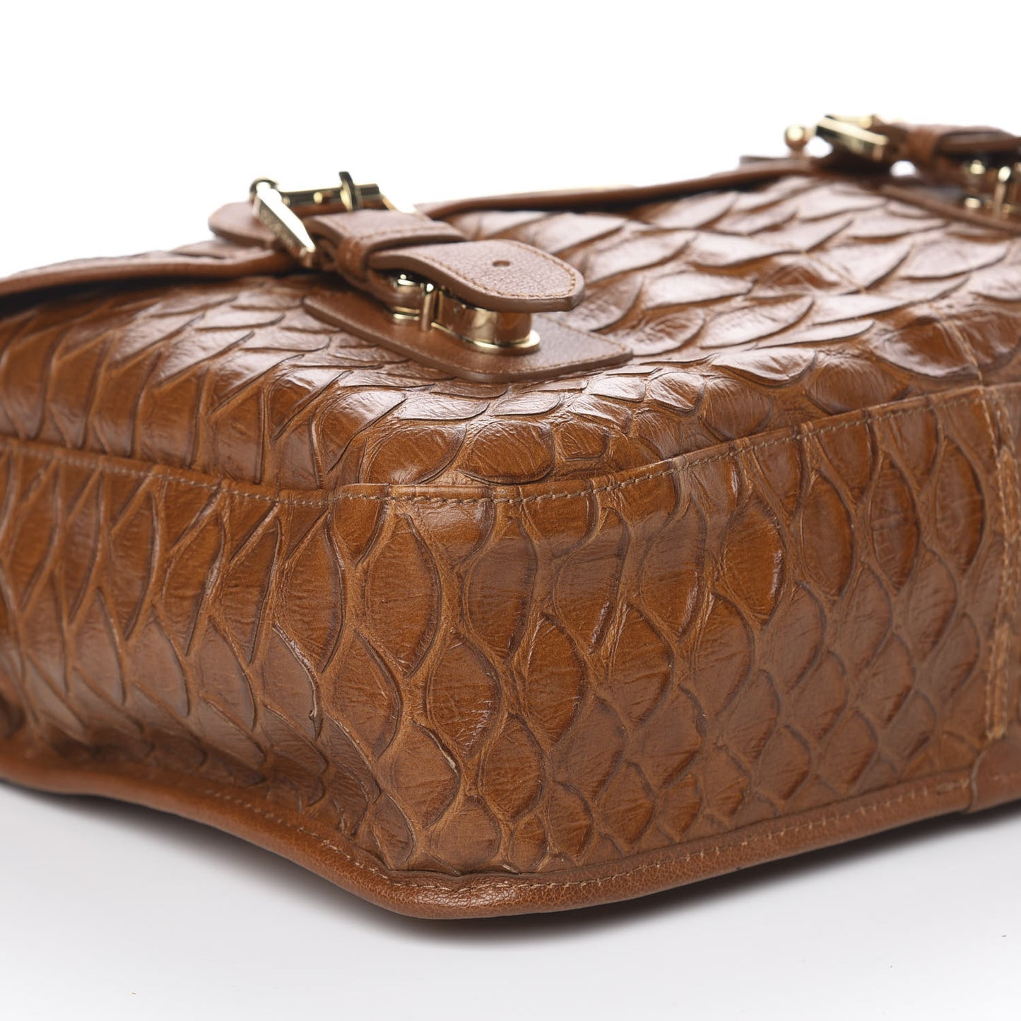 Silky Snake Trout Messenger Bag Oak