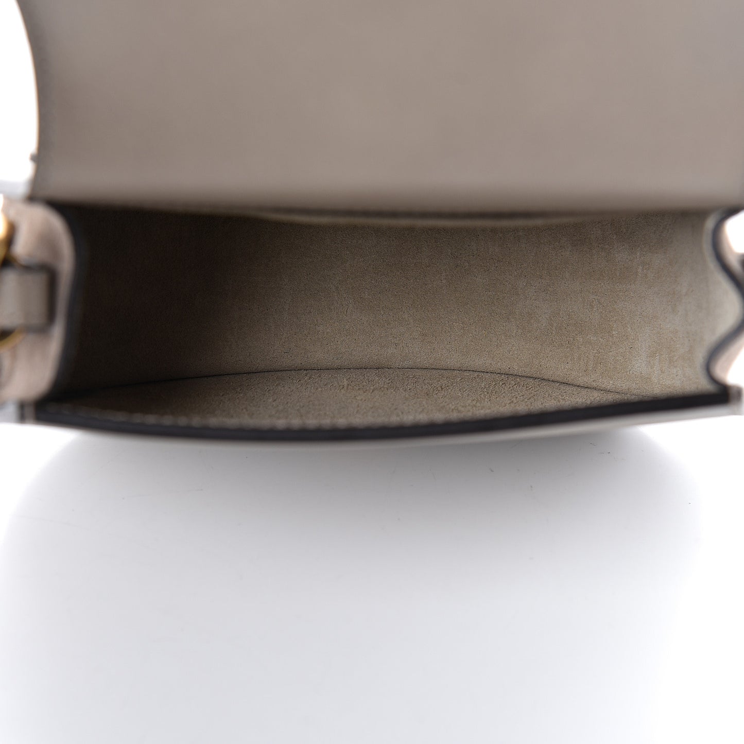 Calfskin Suede Small Nile Bracelet Bag Motty Grey