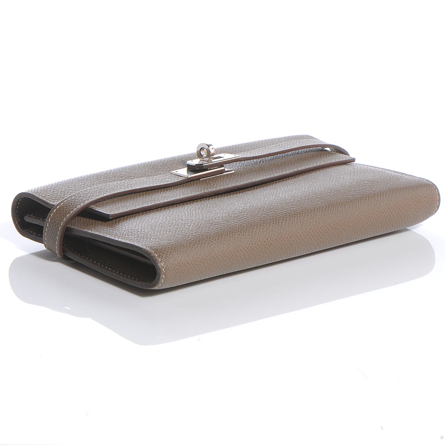Hermes Epsom Kelly Longue Wallet Etoupe 4 of 9