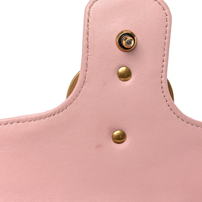 Gucci Calfskin Matelasse Small GG Marmont Shoulder Bag Perfect Pink 14 of 21