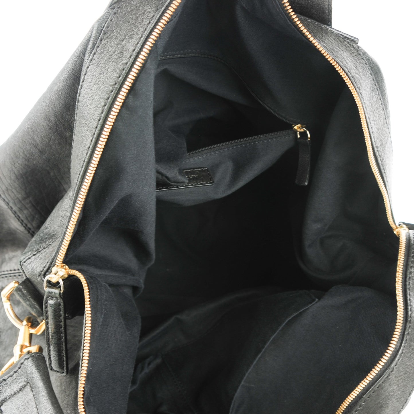 Lambskin Studded Large Nightingale Black