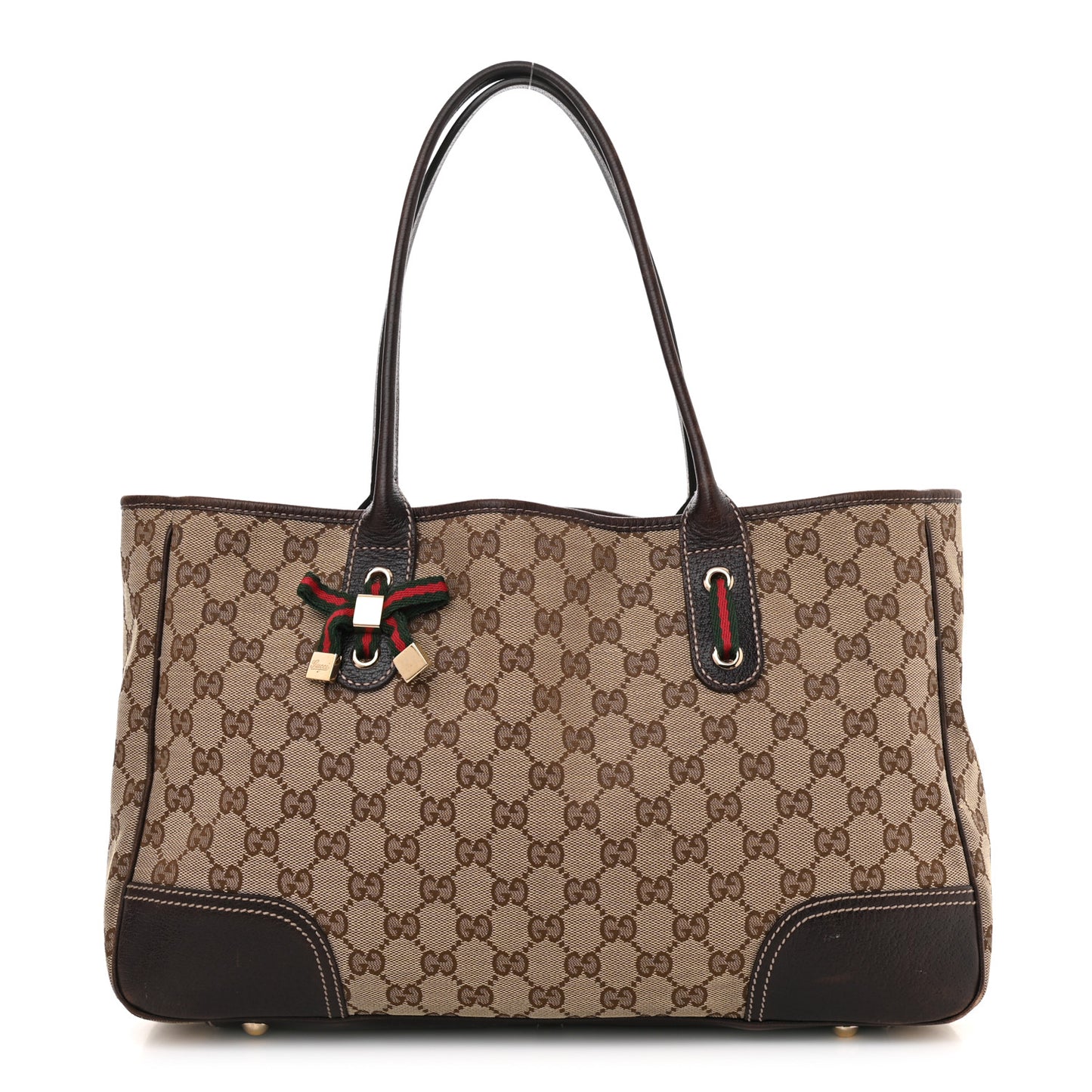Monogram Medium Princy Tote Dark Brown
