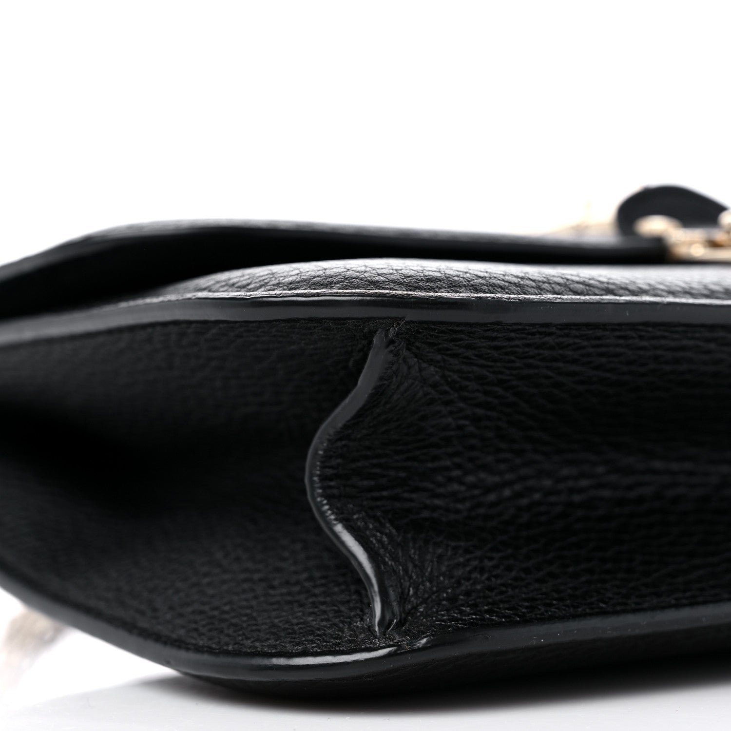 Valentino Garavani Pebbled Calfskin Medium Glam Lock Rockstud Flap Black 7 of 10