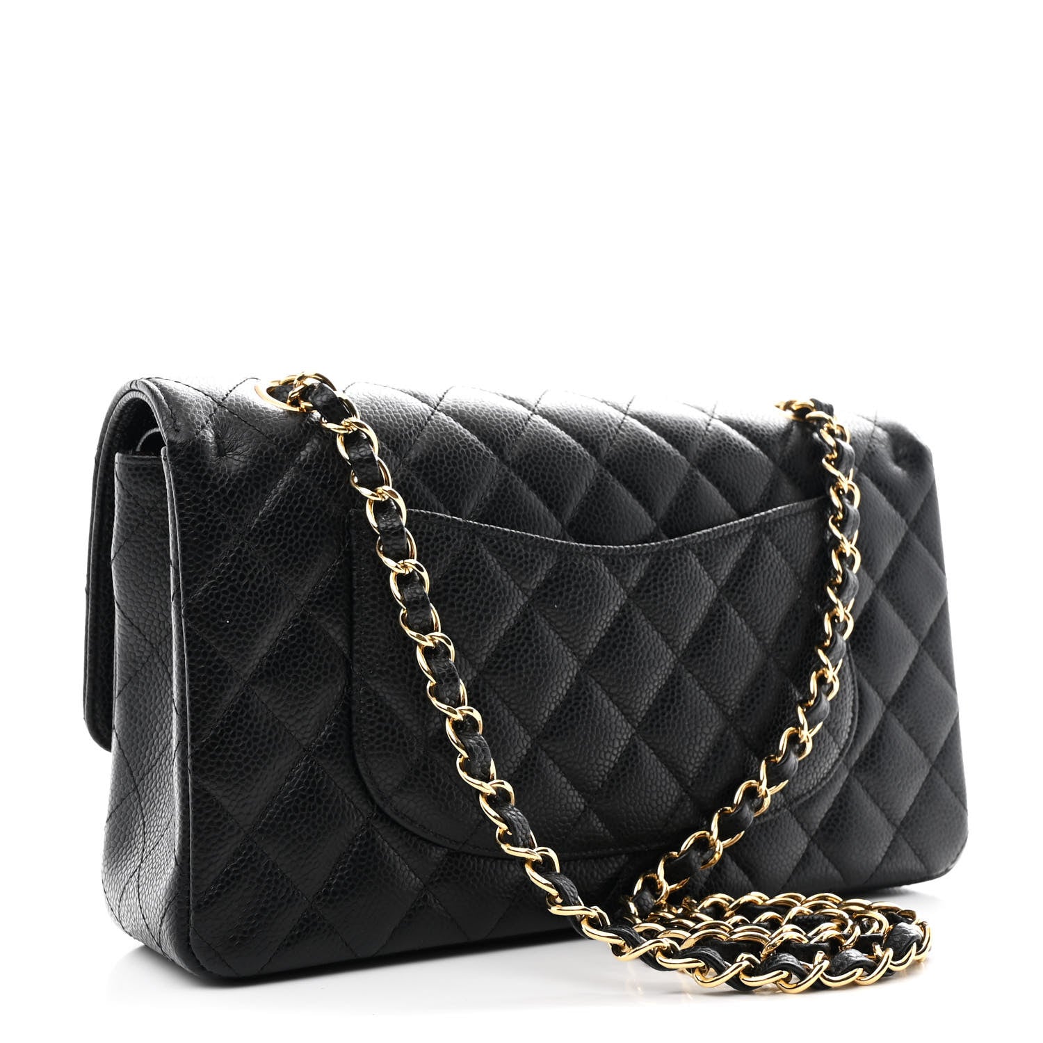 Chanel Caviar Quilted Medium Double Flap Black 2 of 9