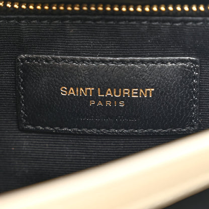Saint Laurent Calfskin Y Quilted Monogram Toy Loulou Crossbody Bag Crema Soft 6 of 10