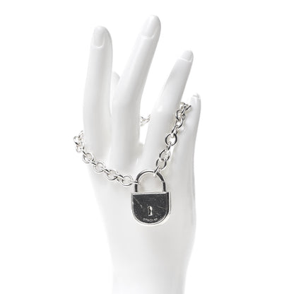 Tiffany Sterling Silver Lock Charm Bracelet 2 of 6