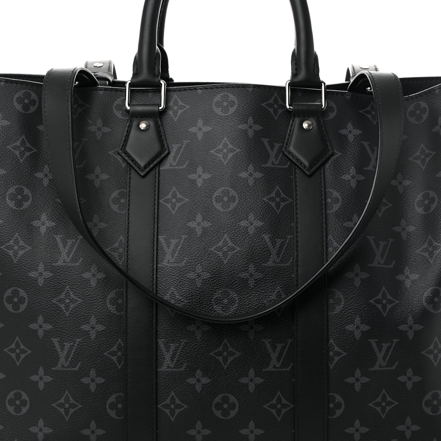 Louis Vuitton Monogram Eclipse Sac Plat 24H 7 of 10
