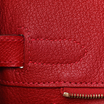 Hermes Epsom Birkin 30 Rouge Casaque 22 of 36