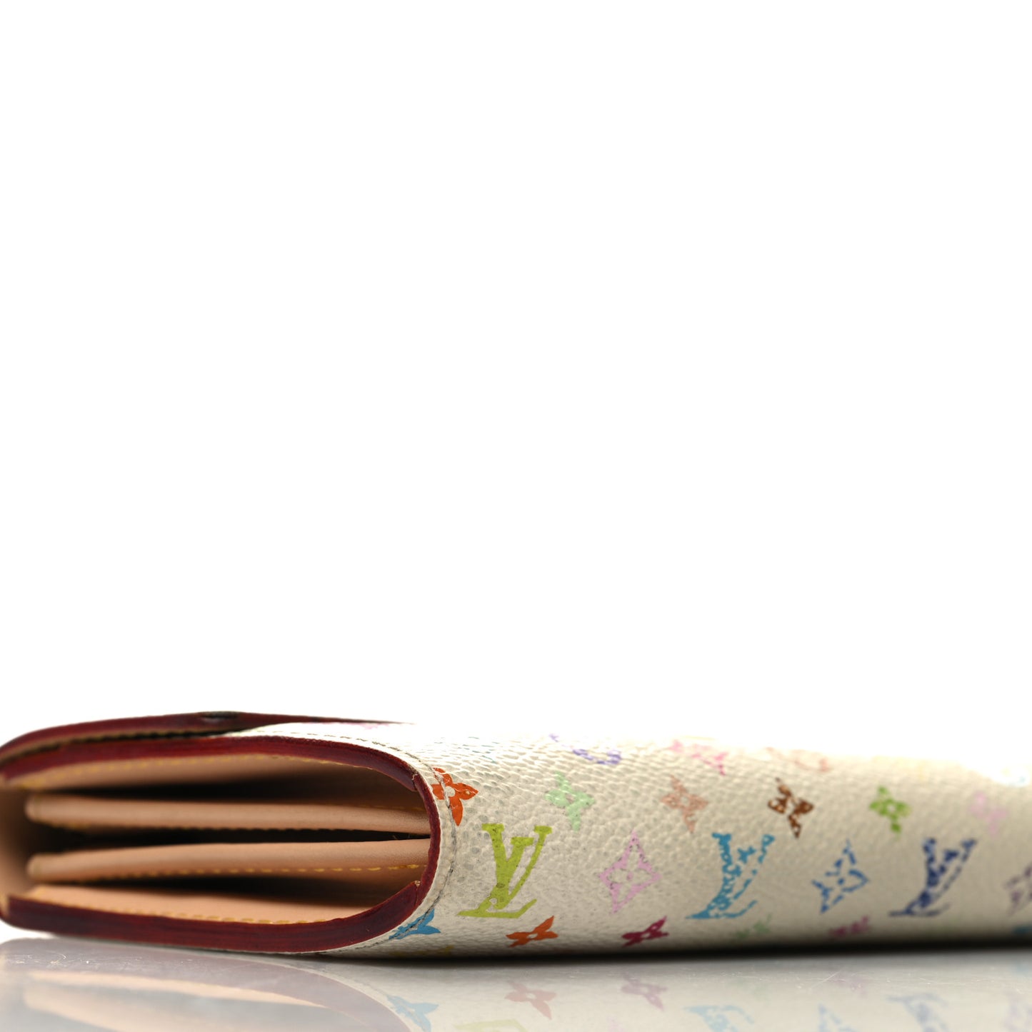 Monogram Multicolor Sarah Wallet White