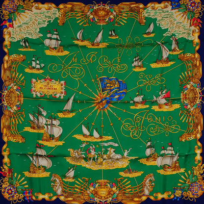 Hermes Silk Voiles De Lumiere Scarf 90 1 of 10