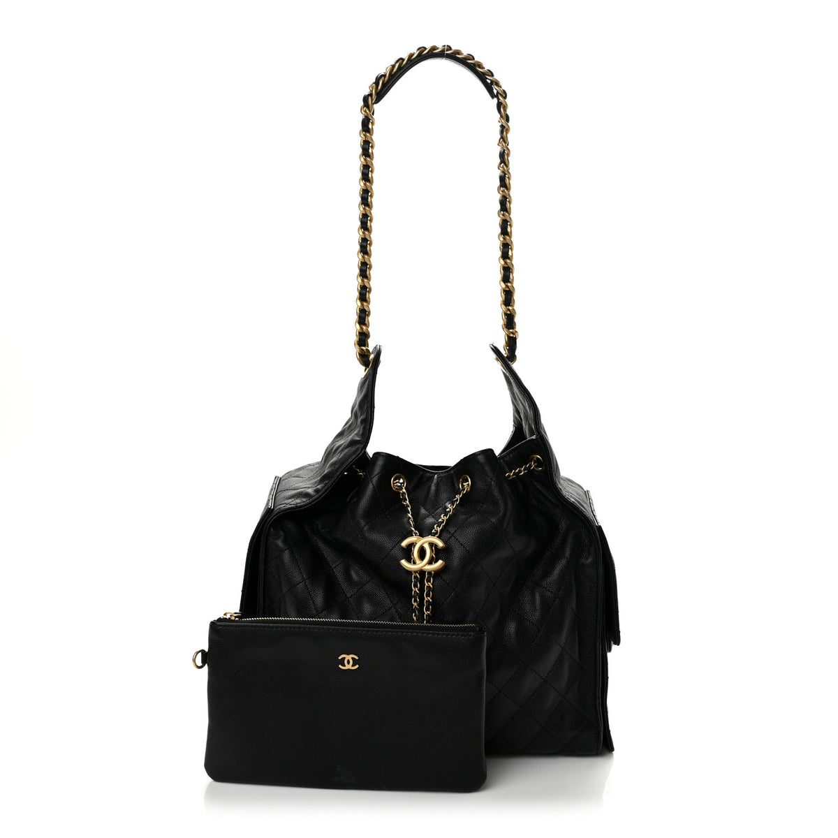 Chanel Caviar Quilted Medium Chanel 25 Handbag Black 3 of 13