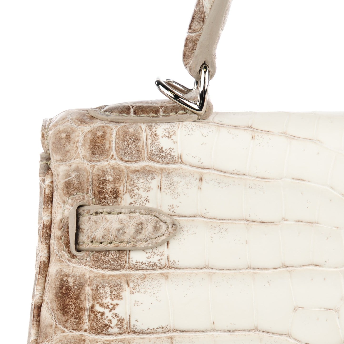 Matte Niloticus Crocodile Himalaya Kelly Retourne 25 White