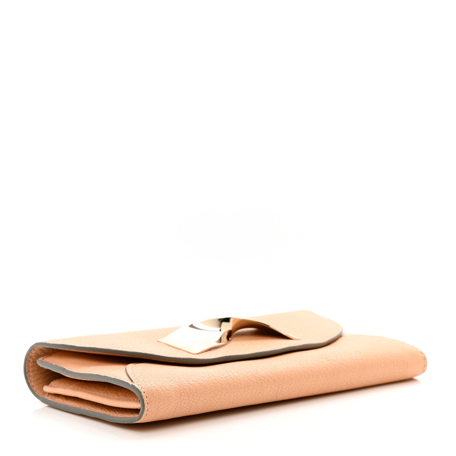 Chloe Goatskin Ribbon Long Wallet Rose Quartz 4 of 7