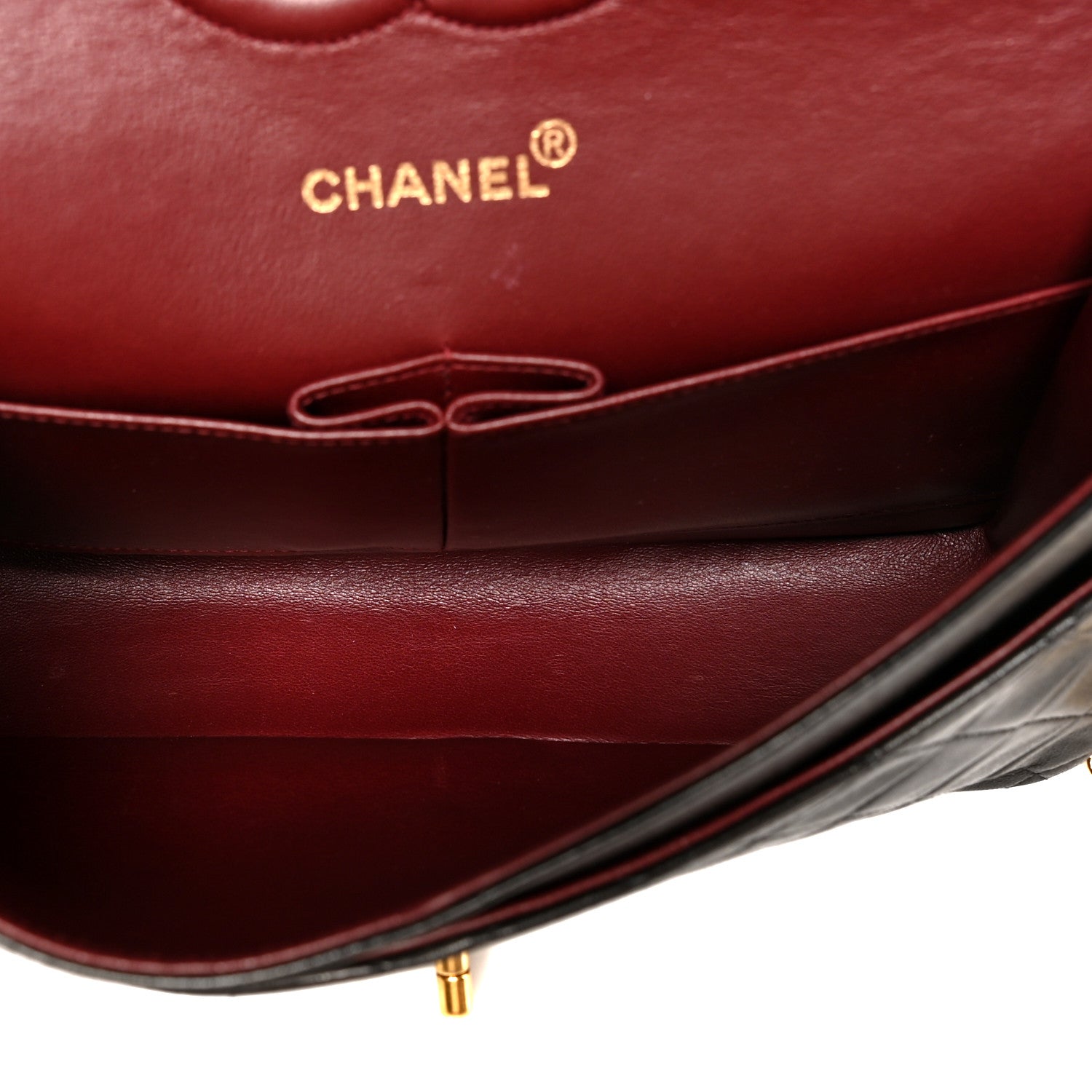 Chanel Lambskin Quilted Medium Double Flap Black 5 of 10