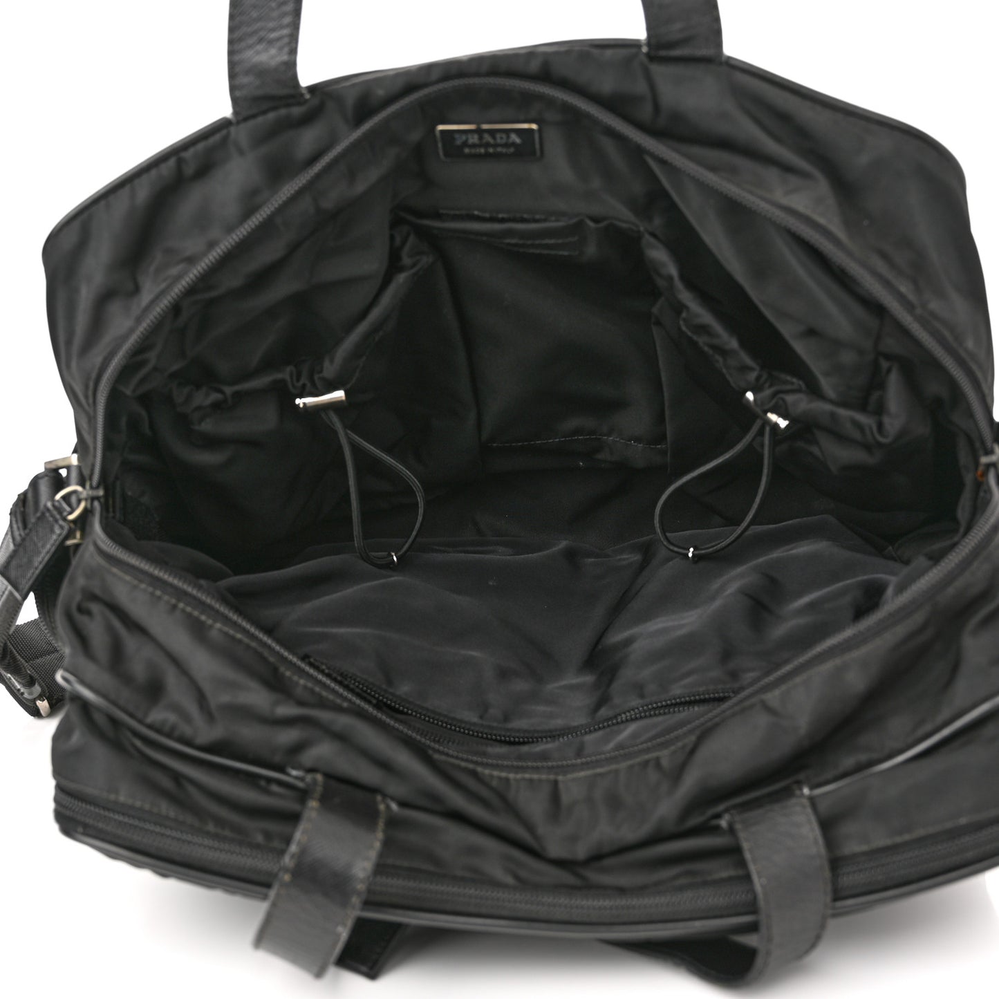 Tessuto Nylon Travel Briefcase Black