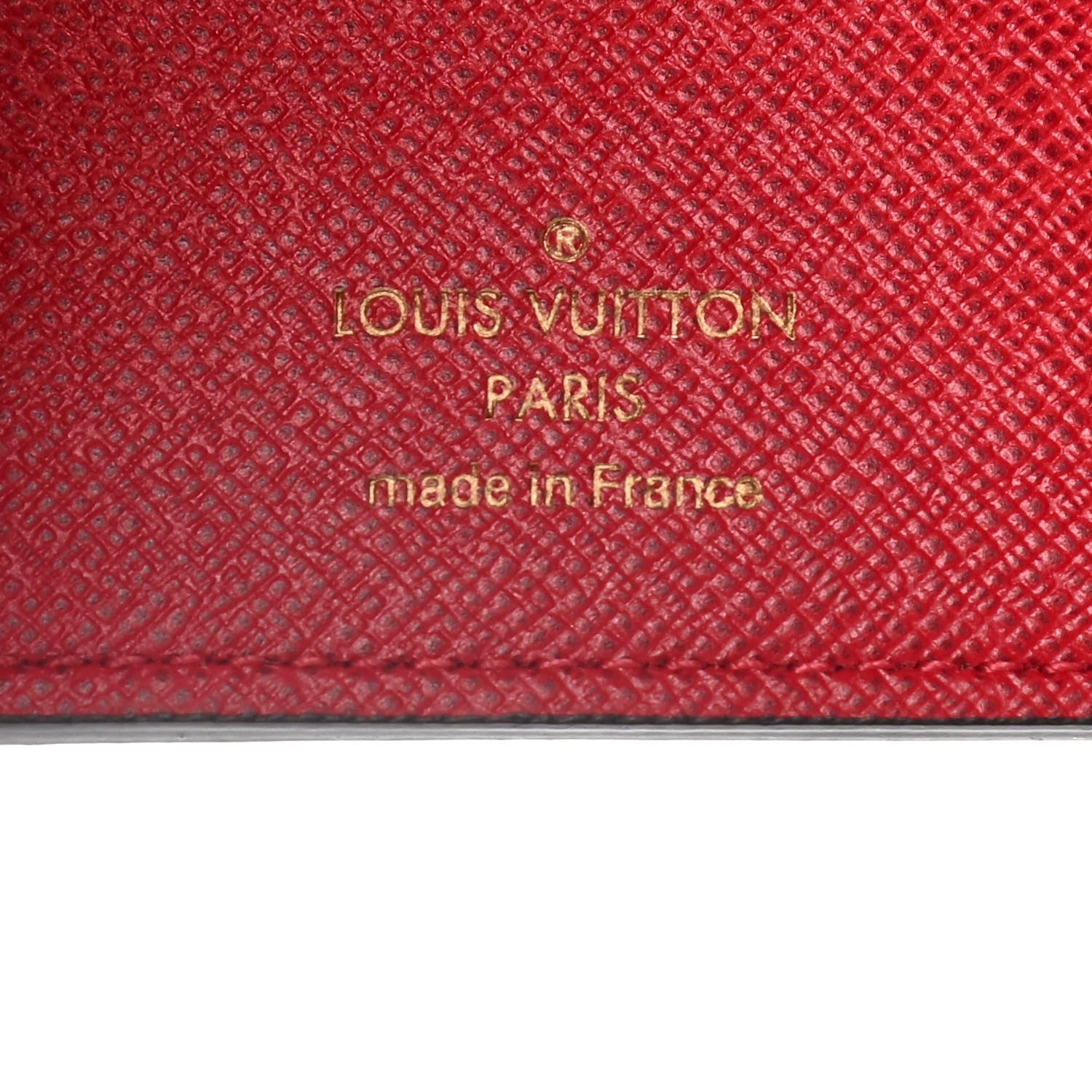 Louis Vuitton Damier Ebene Victorine Wallet Red 7 of 9