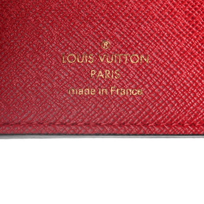Louis Vuitton Damier Ebene Victorine Wallet Red 7 of 9