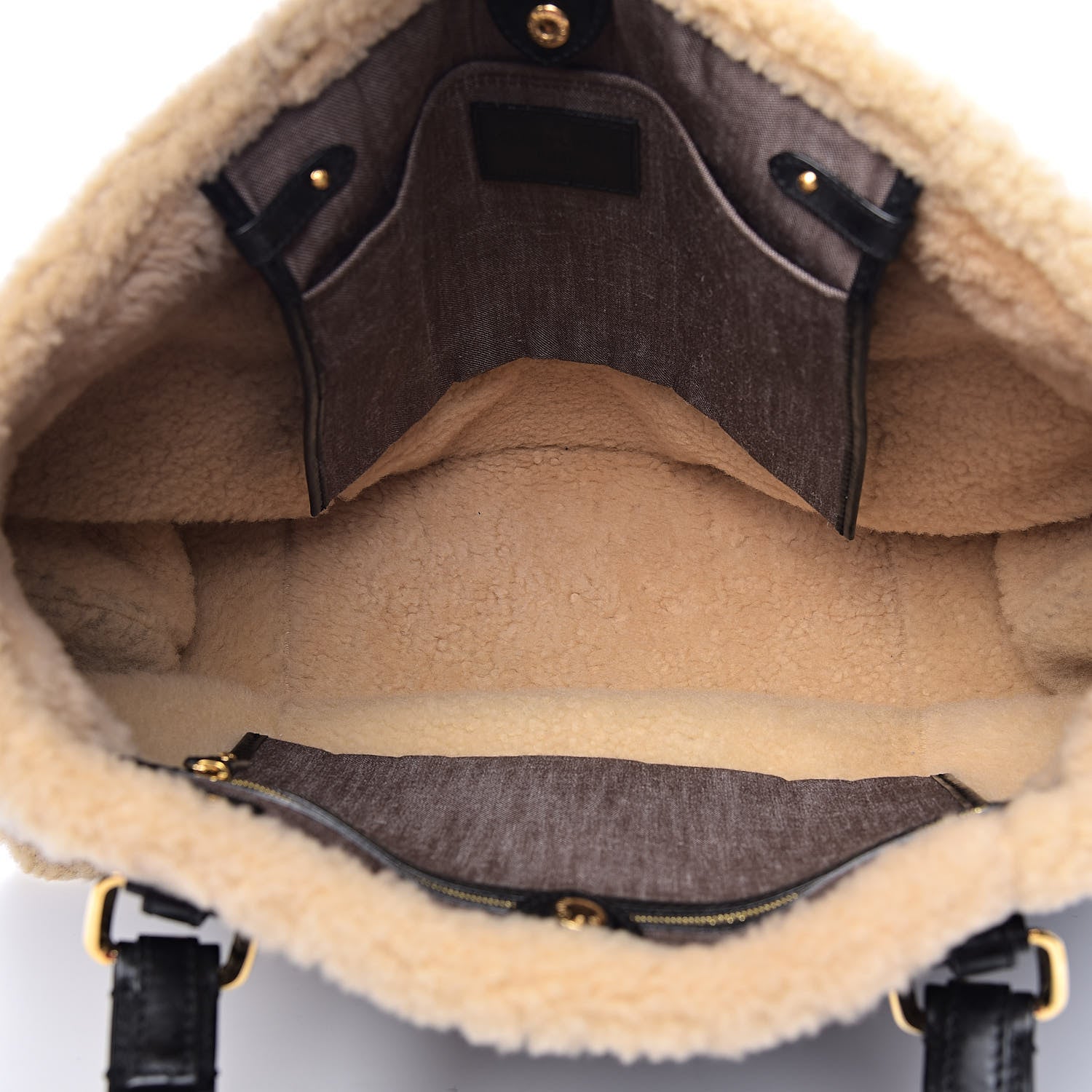 Louis Vuitton Patent Monogram Shearling Sac Thunder 5 of 10