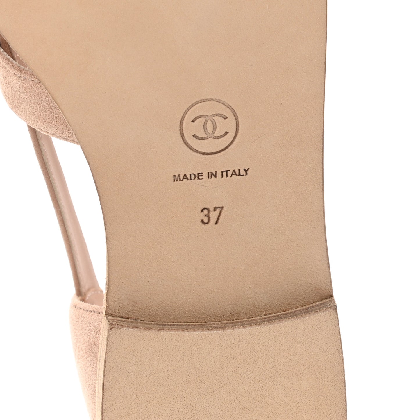 Suede Grosgrain Caged CC Sandals 37 Pink