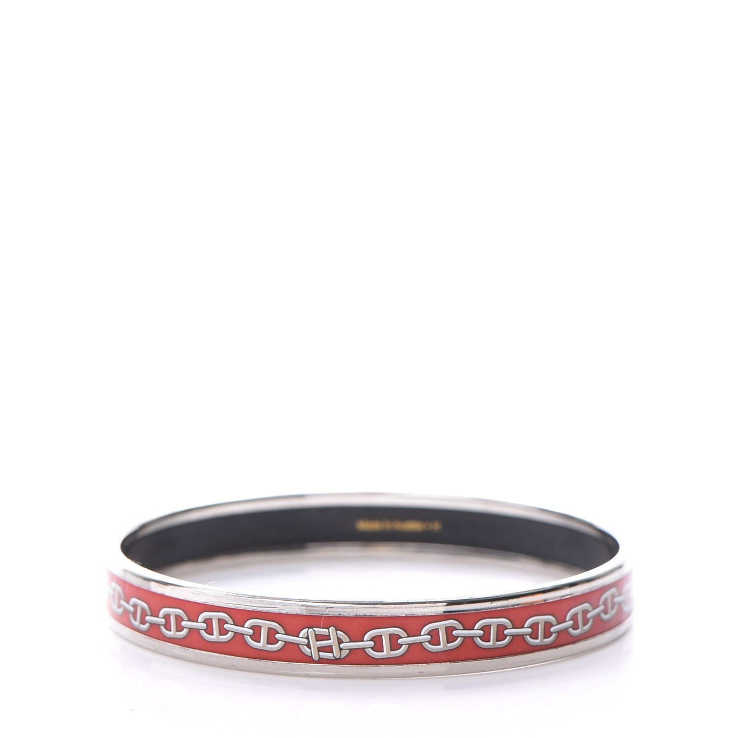 Hermes Enamel Printed Narrow Chaine d'Ancre Bracelet 65 3 of 6