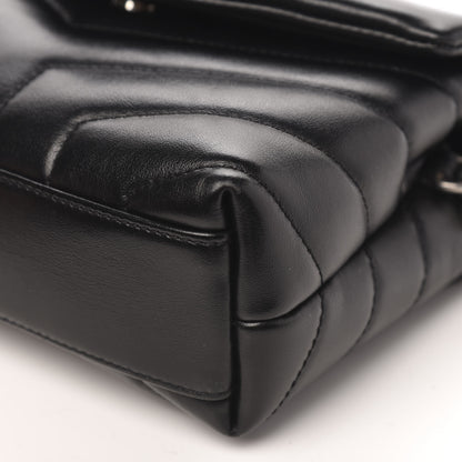 Saint Laurent Calfskin Y Quilted Monogram Toy Loulou Crossbody Bag Black 9 of 14