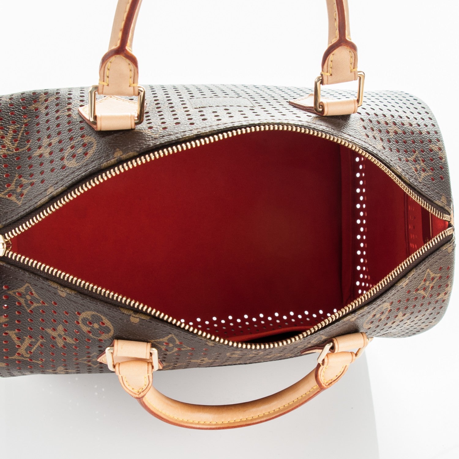 Louis Vuitton Monogram Perforated Speedy 30 Orange 5 of 7