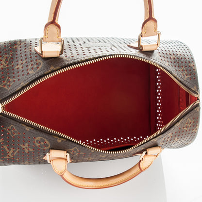Louis Vuitton Monogram Perforated Speedy 30 Orange 5 of 7