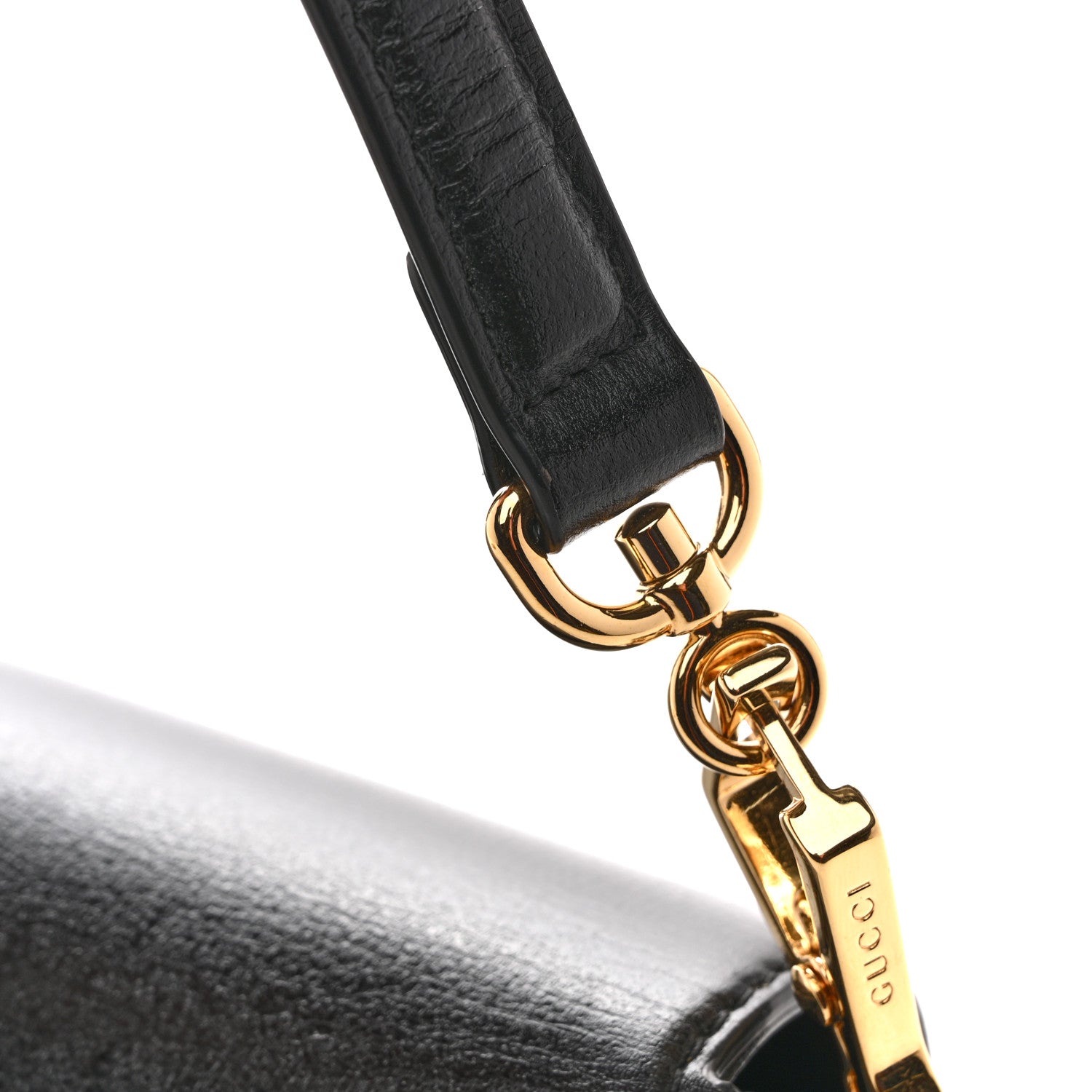 Gucci Azalea Calfskin Small Horsebit 1955 Chain Shoulder Bag Black 12 of 14