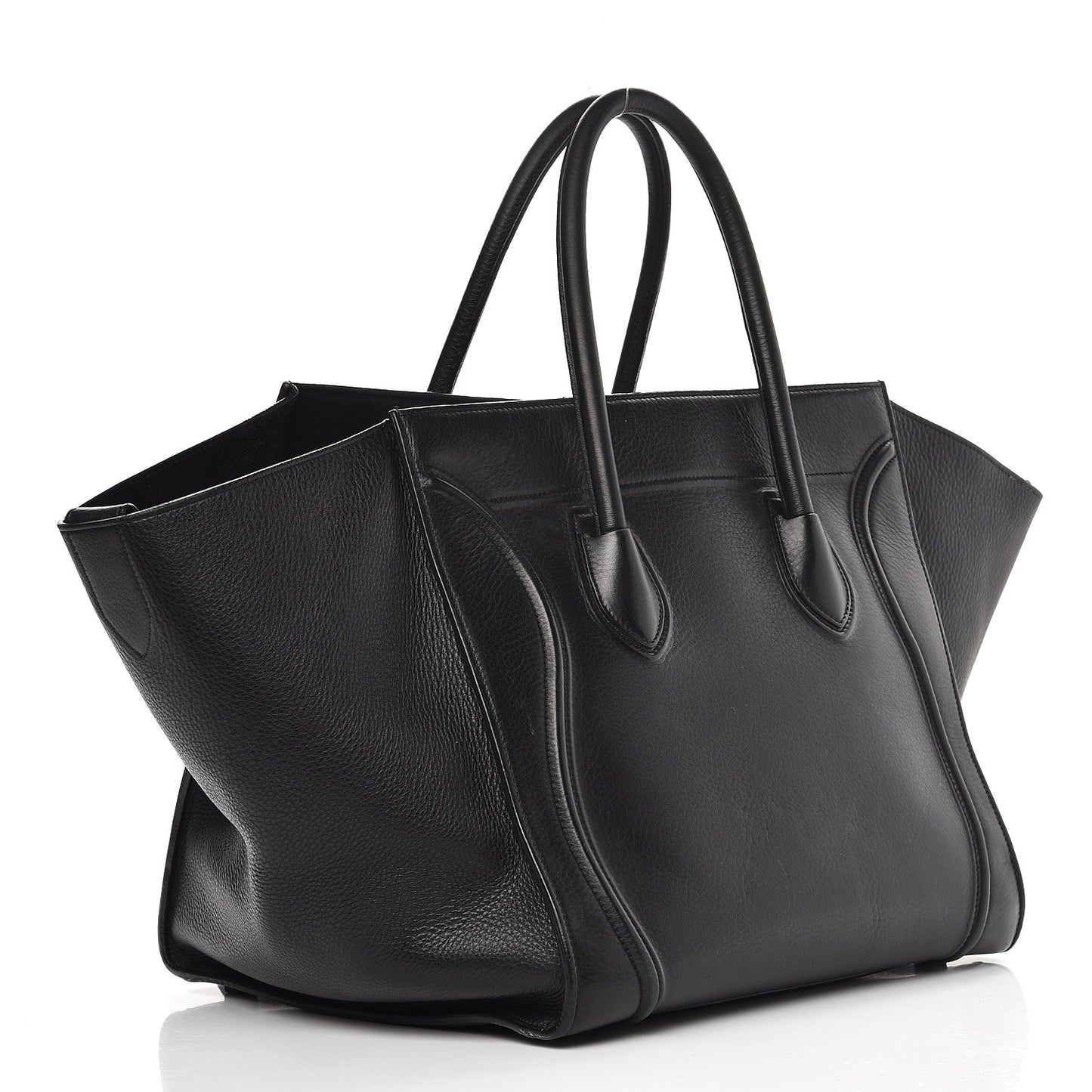 Supple Calfskin Medium Phantom Luggage Black