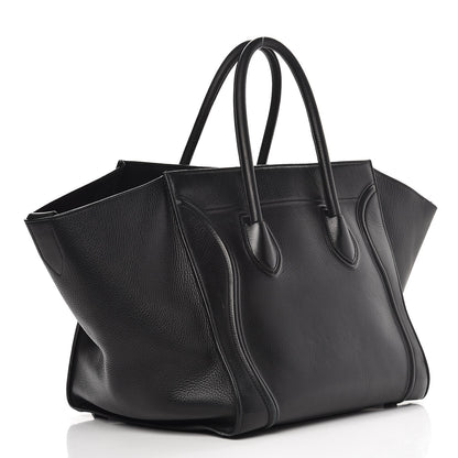 Celine Supple Calfskin Medium Phantom Luggage Black 3 of 13