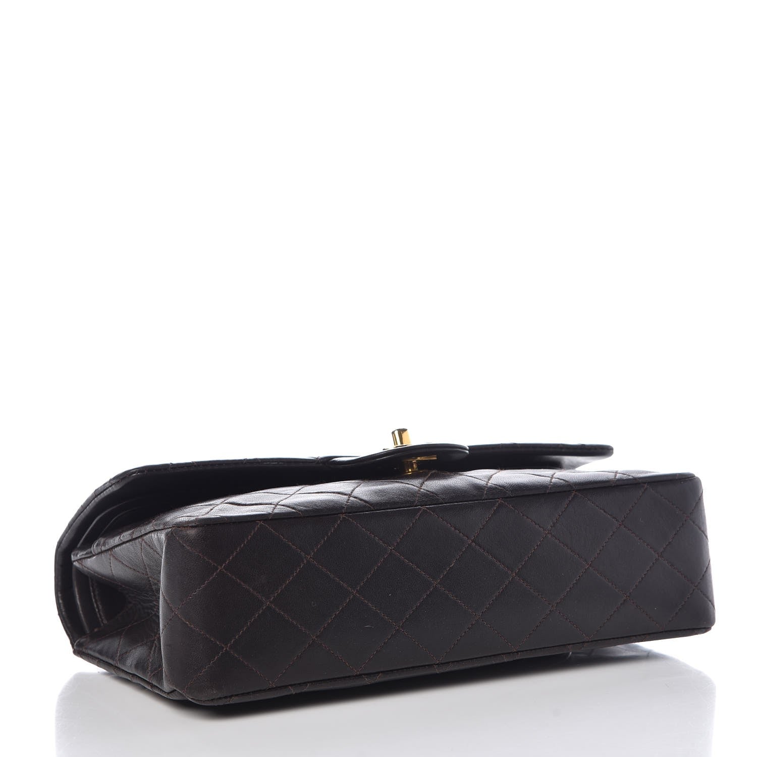 Chanel Lambskin Quilted Medium Double Flap Brown 5 of 18