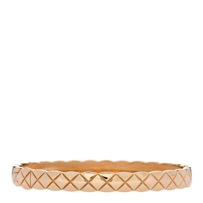 Chanel 18K Yellow Gold Coco Crush Bangle Bracelet M 2 of 4