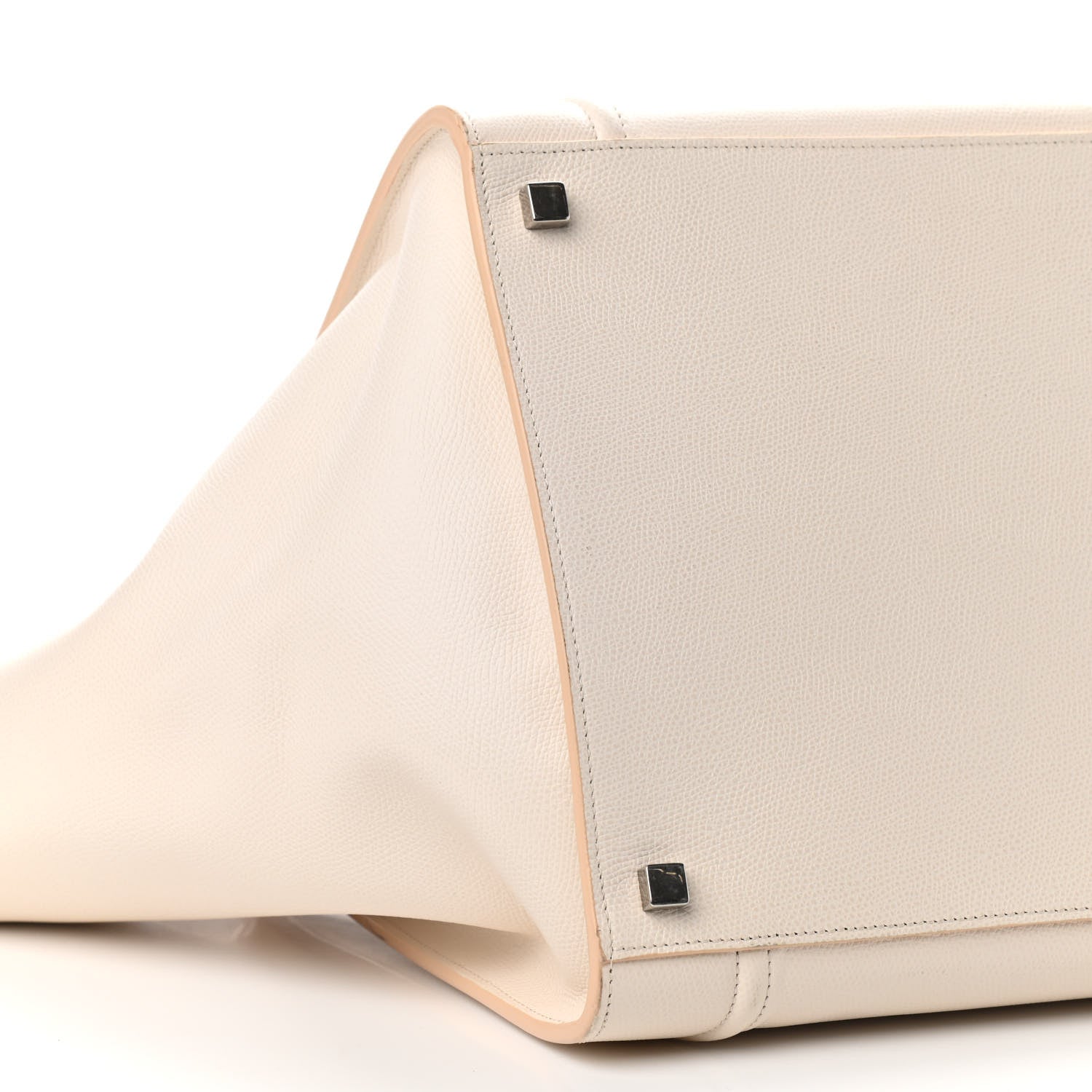 Celine Grained Calfskin Medium Phantom Luggage Cream 10 of 11
