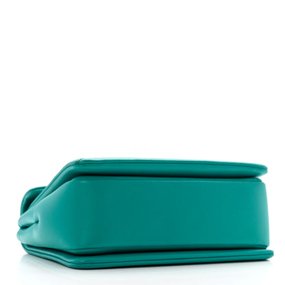 Valentino Garavani Nappa One Stud Chain Clutch Ultra Marine Green 4 of 12