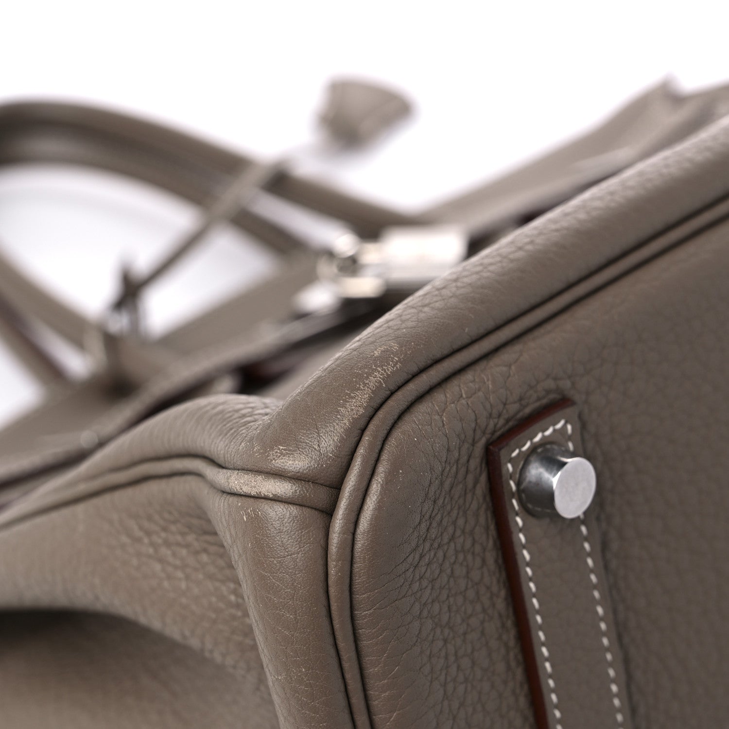 Hermes Taurillon Clemence Birkin 35 Etoupe 8 of 18