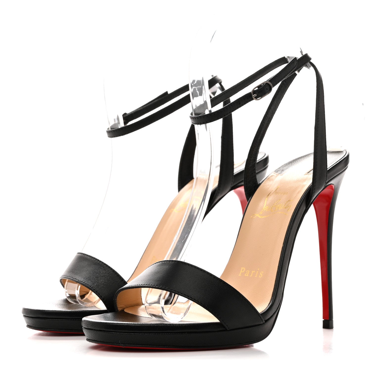 Christian Louboutin Nappa Loubi Queen 120 Pumps 37 Black 4 of 9