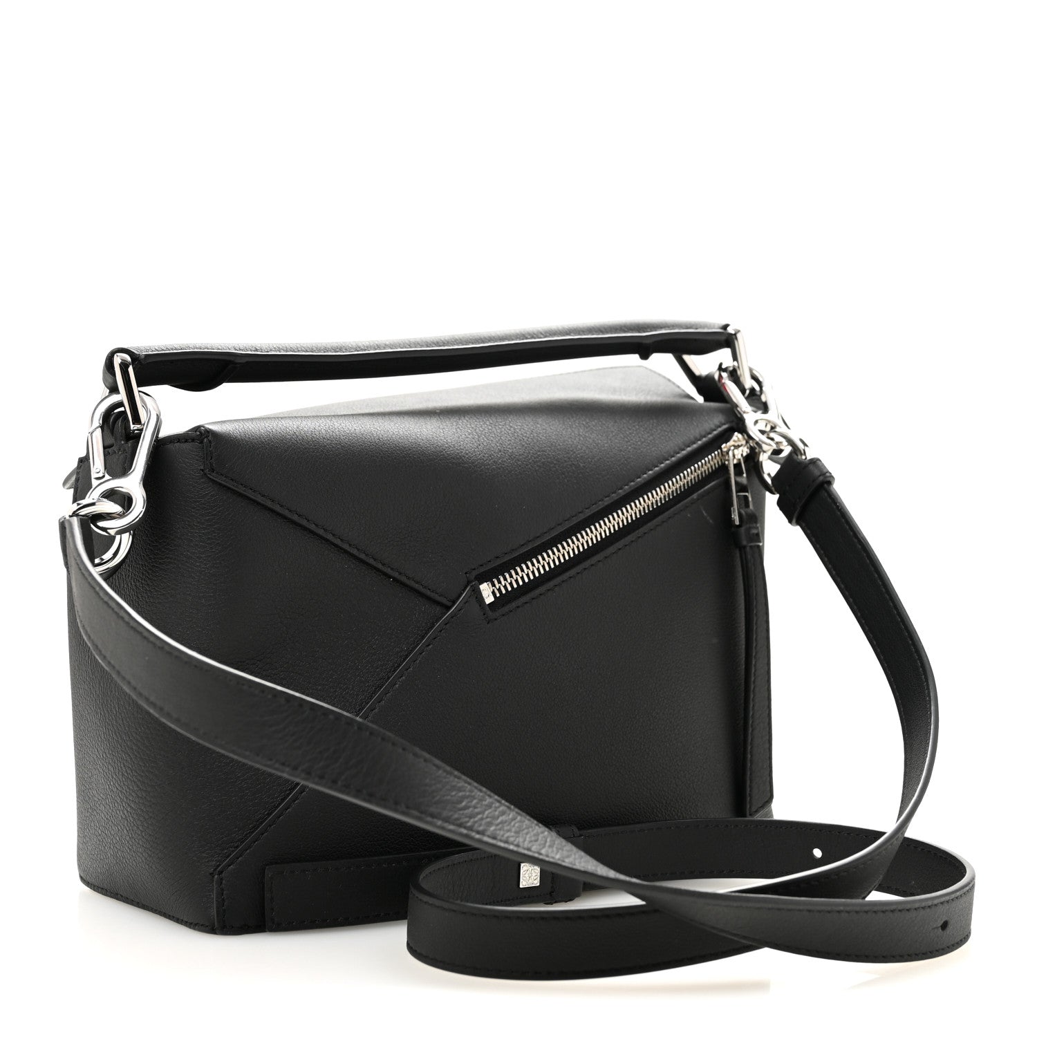 Loewe Calfskin Small Puzzle Edge Bag Black 3 of 12